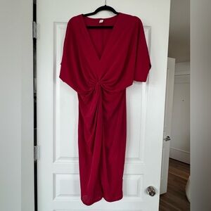 Cute, casual, light red dress